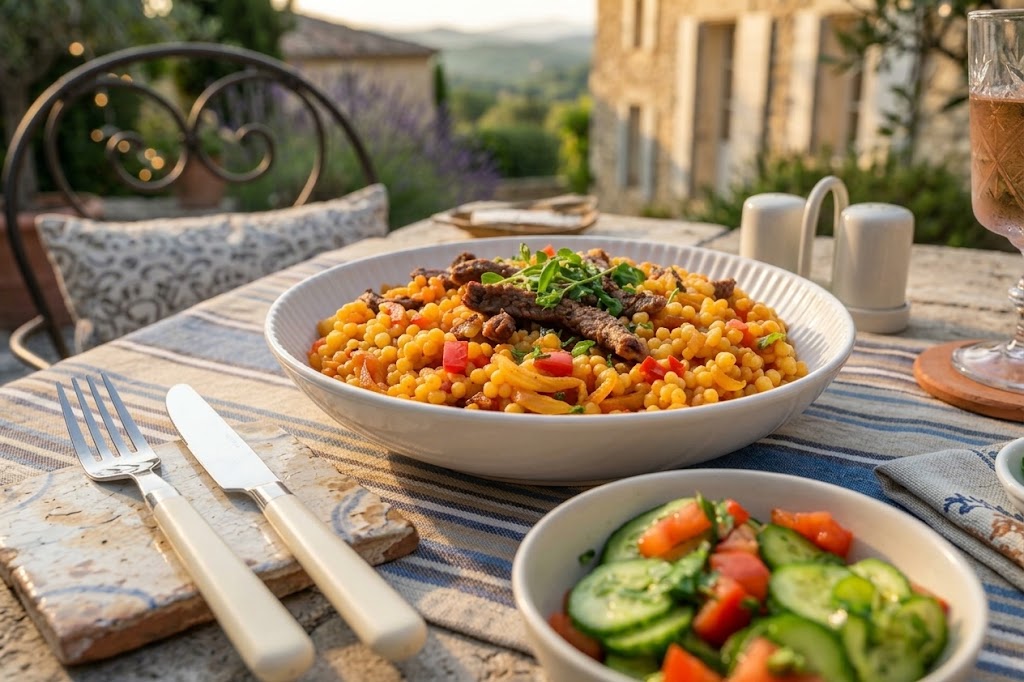 Bœuf doré à la tomate & aux épices orientales